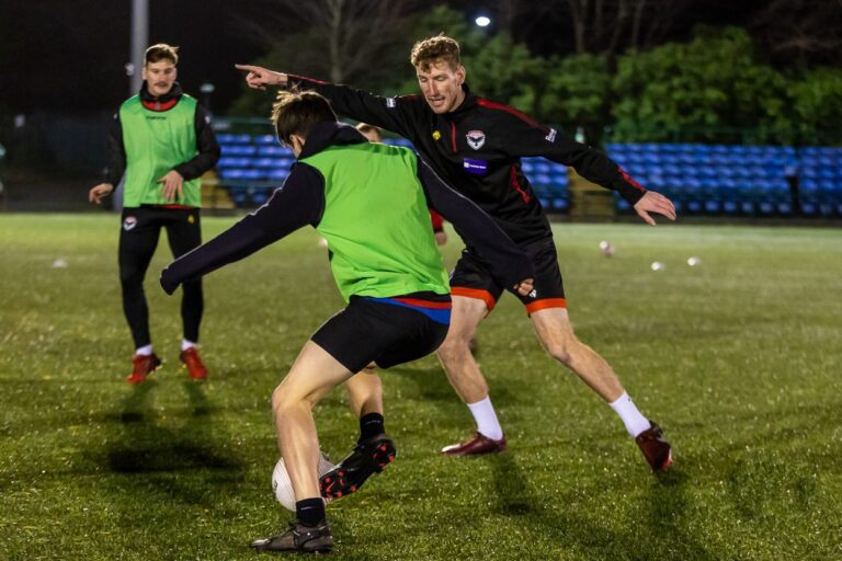 Jamie Corlett FC Isle of Man training